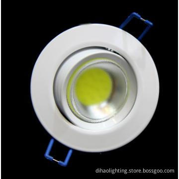 5W LED COB Dimmable Ceiling light up to 650lm White/Silver